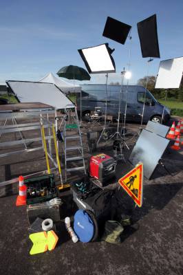 Our technical truck and equipment for audio-visual shootings
