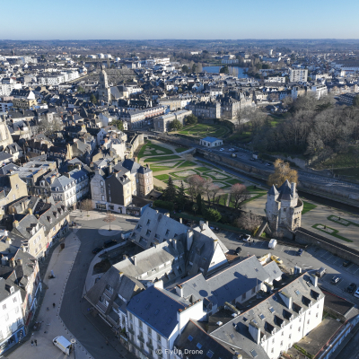 Drone shooting in Vannes, Morbihan (56) for Immozel, a real estate agency based in Vannes