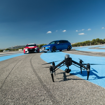The DJI Inspire 2 drone is the best option for the car chase.