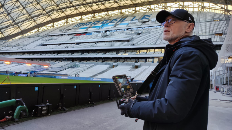 Pilotage de l'inspire 2 - Stade Vélodrome, Marseille