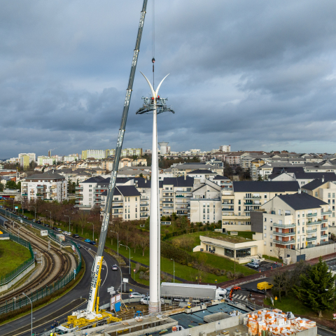 Les premières photos par drone du téléphérique urbain d'Ile-de-France